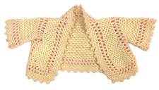 Vintage Antique Sweater for Doll Composition German French Bisque Pink 