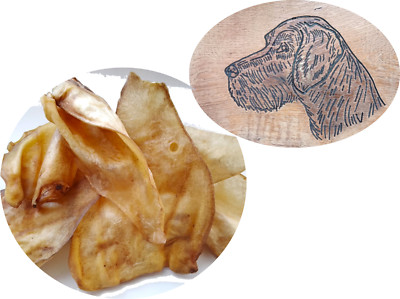 100 Stück Rinderohren 15 cm medium getrocknet wie Schweineohren Ohren Hund Snack