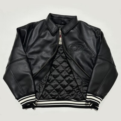 Corteiz Leather Jacket DaSkydive (Black) READ DESCRIPTION Corteiz Leather Jacket DaSkydive (Black) READ DESCRIPTION