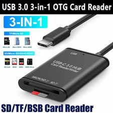 USB C to SD Card Reader Writer OTG Adapter Micro Memory Card Reader Card Reader