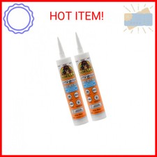 Gorilla Waterproof Caulk  Seal 100 Silicone Sealant Caulk, All Purpose, White,