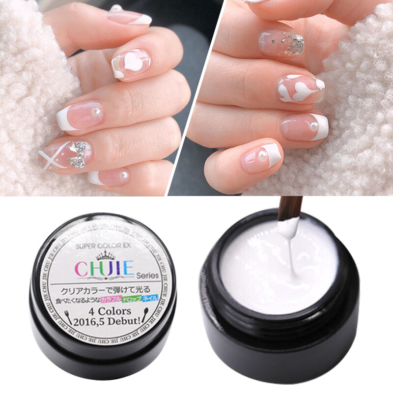 10Ml French Line White Nagellack Gel Maniküre Nails Art White Gel Nails