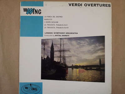 LP VERDI OVERTURES London Symphony Orchestra Anatal Dorati WL1048