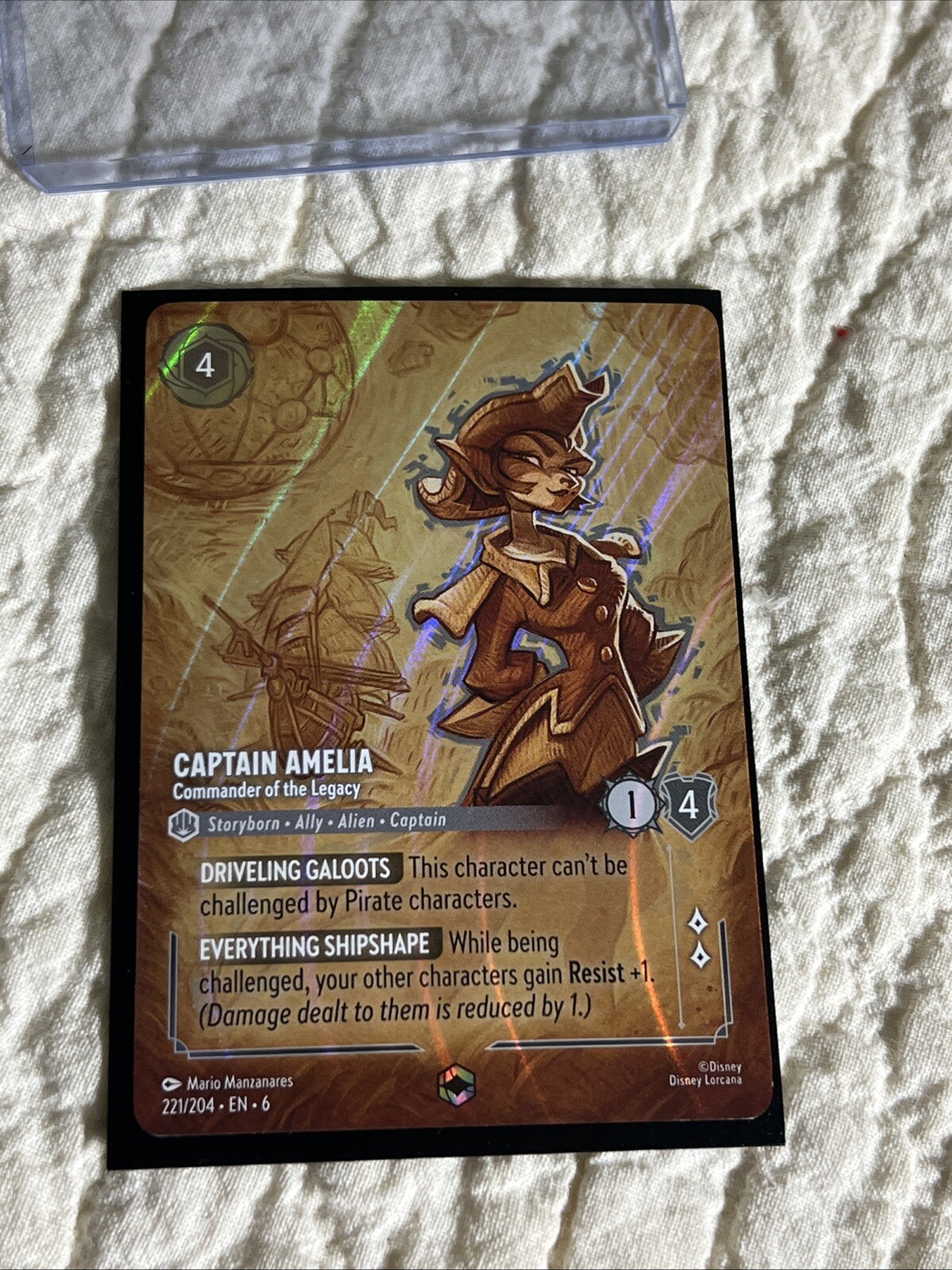 Captain Amelia - Commander of the Legacy (Enchanted) 221/204 Disney Lorcana EN 6