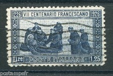 ITALIE, 1926, timbre 190, S. FRANCOIS D ASSISE, oblitéré, ITALIA, VF used STAMP