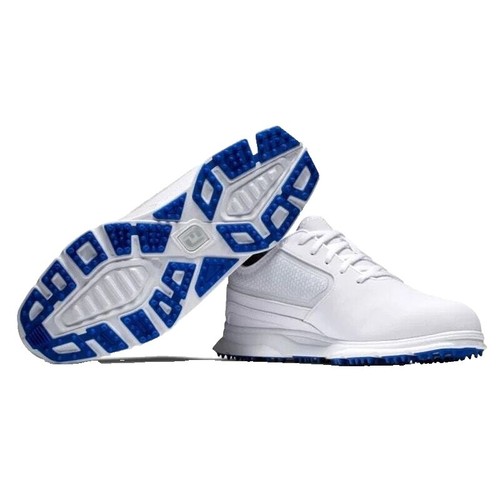 FootJoy Quantum Mens Gray White Blue Lime Size 9.5 M Low Top Golf Shoes 56993 FootJoy Quantum Mens Golf Shoes - Navy/White/Lime  main image 4