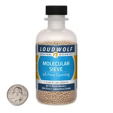 Molecular Sieve / 3 Ounce Bottle / 99% Pure Laboratory Grade / 8x12 Mesh Beads