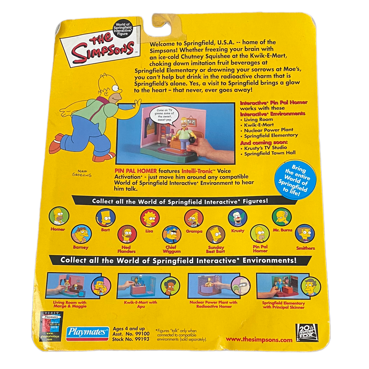Playmates The Simpsons Pin Pal Homer Figure 2000 NEW | eBay Playmates The Simpsons Pin Pal Homer Figure 2000 NEW | eBay