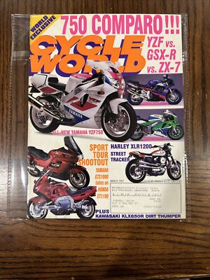 CYCLE WORLD 1993 MAR 750 Comparo!!!!! | eBay