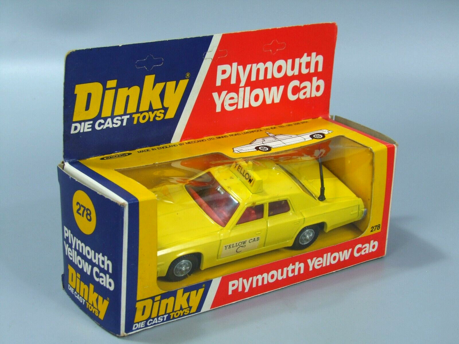 Dinky 278, Plymouth Yellow Cab - Free Price Guide & Review