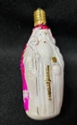 Vintage Christmas Milk Glass Father Christmas Santa Claus Light Bulb - Works