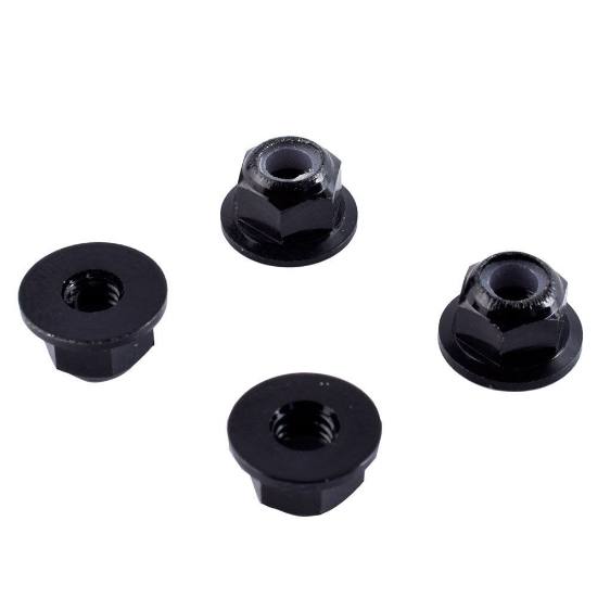 Alomejor RC Auto Muttern M4 – 4 Stück, Aluminiumlegierung, Für 1/10 Ferngesteuerte Fahrzeuge