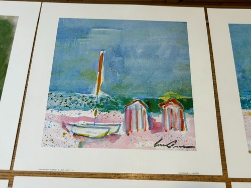 IMPRESIONES ARTÍSTICAS X15 BARCOS FLORES MAR PESCADO FRUTA JAPIART ESPAÑA RESTAURANTE CAFETERÍA OFICINA - Imagen 7 de 16