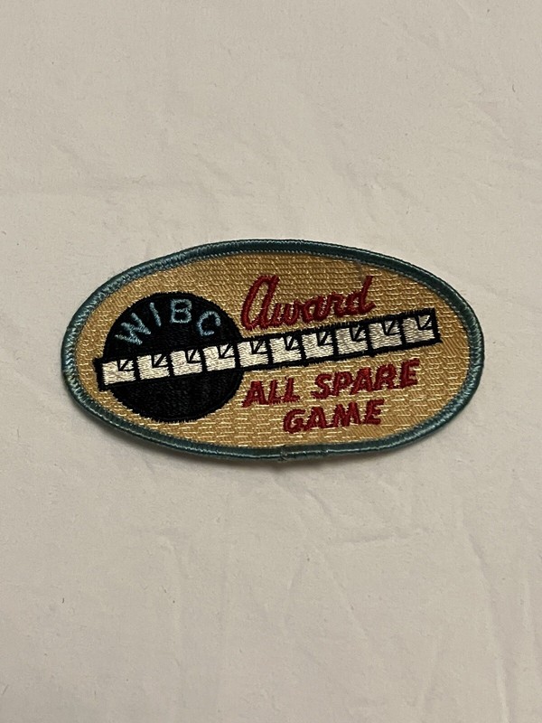 Vintage WIBC All Spare Game Award Patch Women's International Bowling Congress