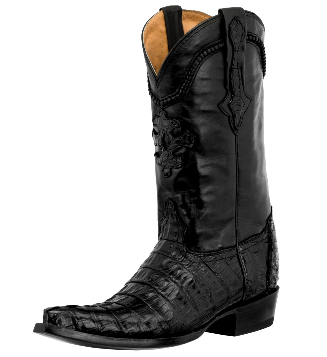 Mens Western Wear Boots Black Real Crocodile Tail Skin 3X  display picture 2