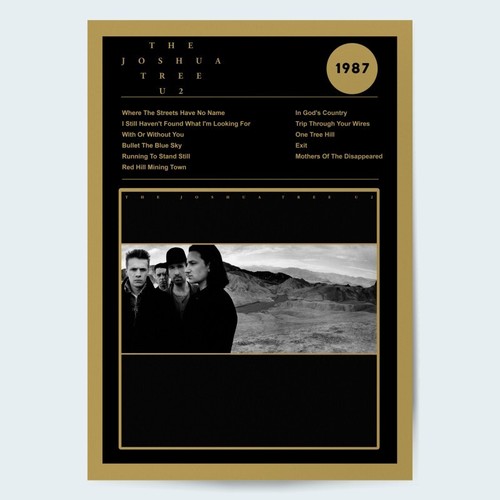 U2 The Joshua Tree Fine Art Album Poster - Picture 2 of 2