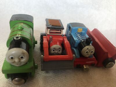 Thomas the Train Toy Set of 4 Percy (wooden )Thomas & Jack (Metal)