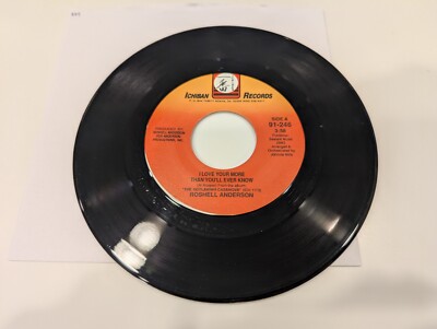 Roshell Anderson ''I Love You More Than You'll Ever Know'' Vinyl 7'' Single (NM)