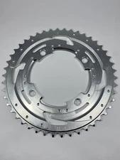 GT BMX Racing USA Chainring 46T Pro Mid New School 104 BCD 4 Bolt Polished CNC