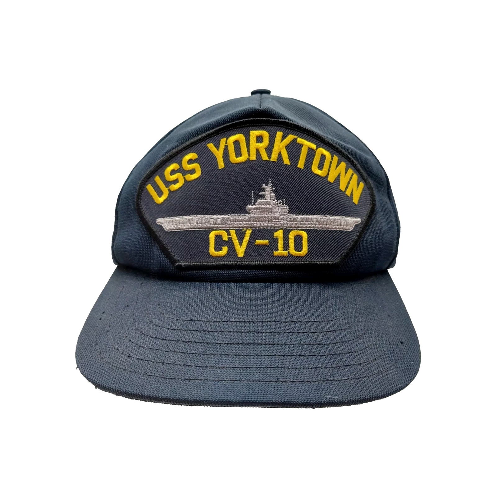 USS Yorktown CV-10 Hat USN Navy Snapback Embroidered READ