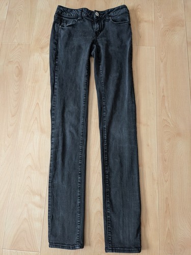 American Eagle Outfitters Super Stretch Skinny Jeans Black Womens Size 4 xlong - Picture 4 of 8