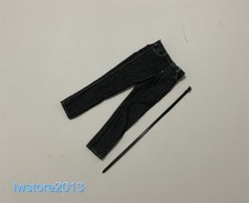 1:6 Black Jeans Pants Trousers Clothes For 12" Male HT Action Figure Body Toys
