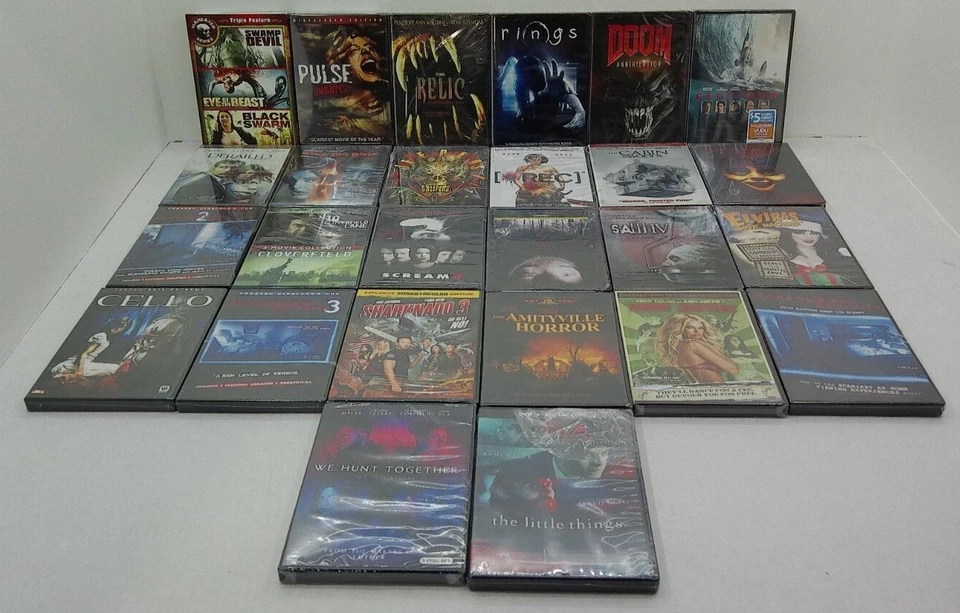 Wholesale DVD Lot - Horror/Thriller/Gore/Scary Movies - Brand New, No Duplicates - Image 2 of 4