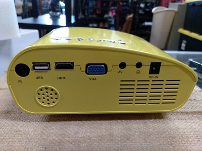 Favi Kids Mini Projector LED Model RIOHD-LED-K1-BL HDMI VGA Yellow