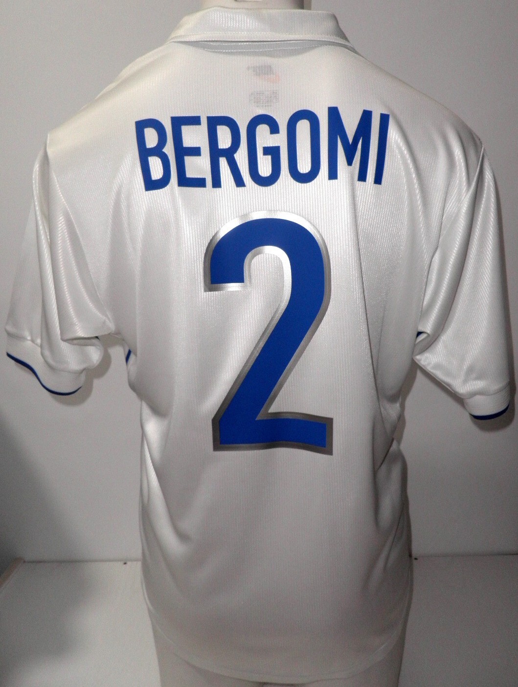 BERGOMI camiseta original Nike blanca Mundial Francia 98 jersey maglia ITALIA