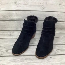Cole Haan Black Booties Women's Size 9B Alayna W13893 Suede Heel
