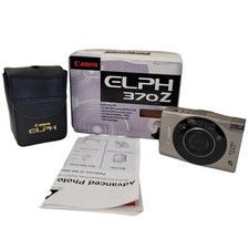 Canon ELPH 370Z Advanced Photo Film Point Shoot Camera Case-New Battery Film