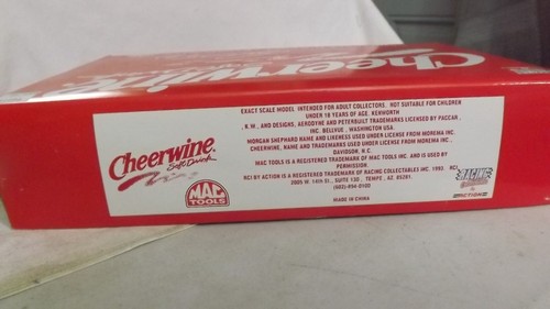 Cheerwine Soft Drink Mac Tools Transporter Semi Truck & Trailer 1/64 Scale - Picture 9 of 9