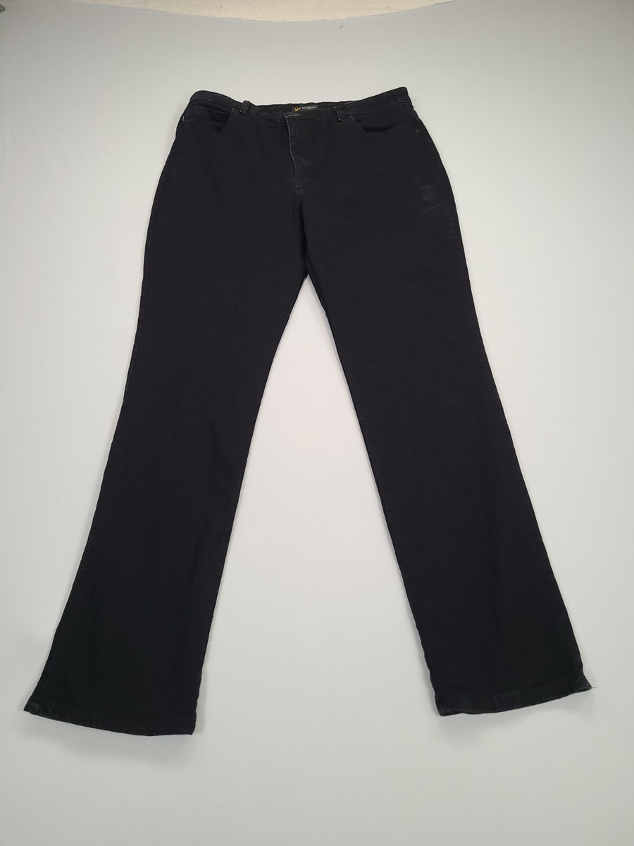 Lees Pants Mens 34 Tall Black Relaxed Straight Fit High Rise Slim Denim Men  | eBay