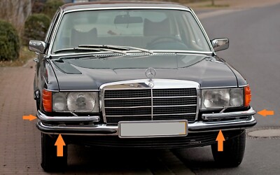 MERCEDES W116 BUMPER RUBBERS SET NEW 280S 280SE 280SEL 350SE MERCEDES W116 BUMPER RUBBERS SET NEW 280S 280SE 280SEL 350SE