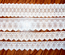 Scalloped Cluny Lace Trim by yard For Sewing  Crafting White Ivory You Choose