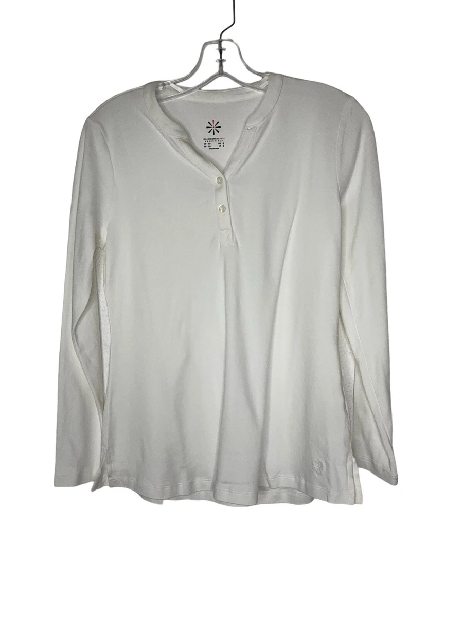 VISLILY Plus Size Henley Shirt For Women – Flowy Summer Tunic With Pleated Detail & Buttons (Green, Size 20 Plus) - View #7