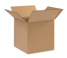 25 Pack 10 x 10 x 10 Corrugated Cardboard Boxes For Packing, Shipping, or Moving