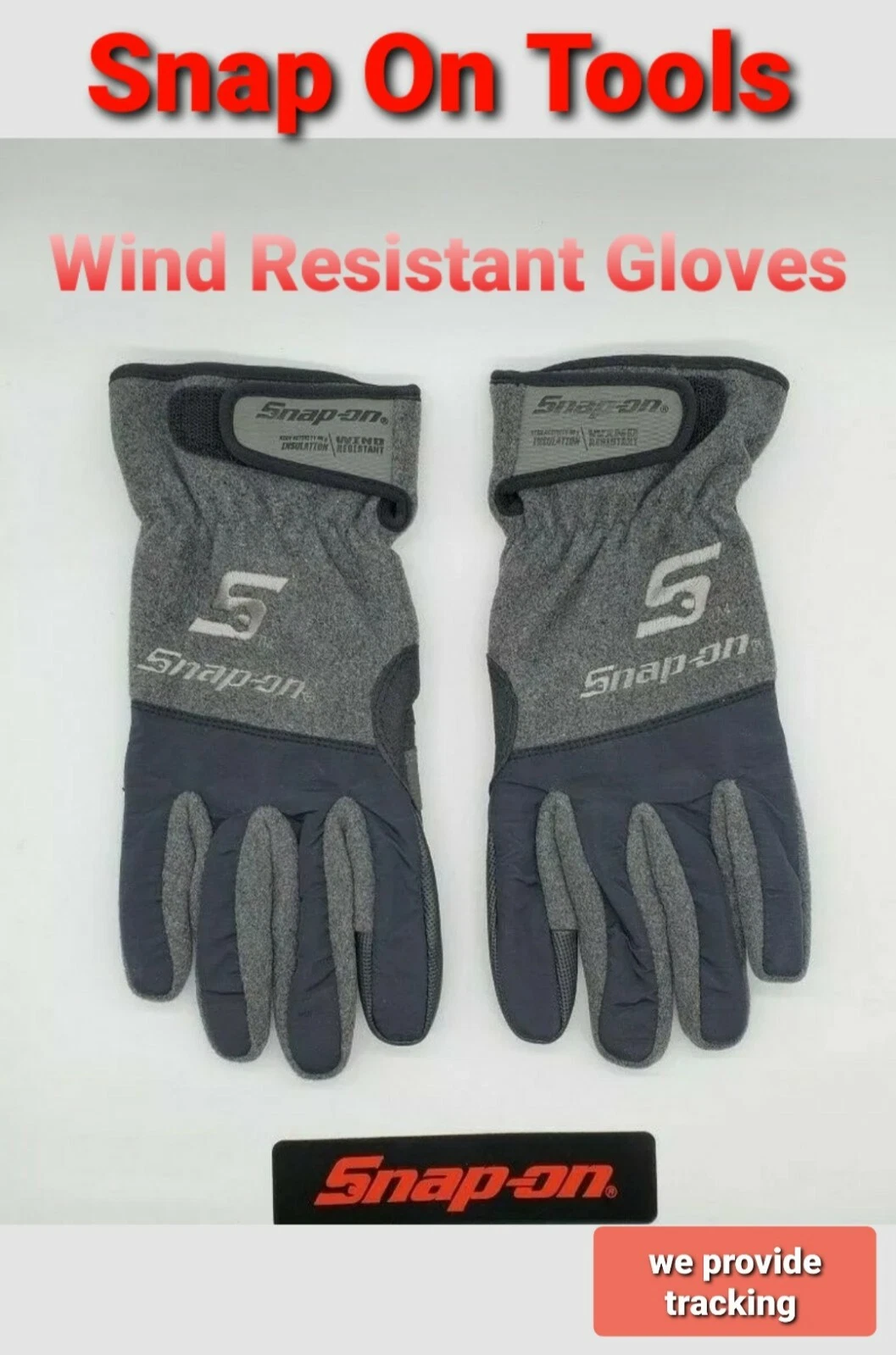 Snap On Tools Wind Resistant Dual Layer Gloves 4 Sizes To Choose From NEW !!!!!