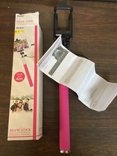 Vivitar Selfie Stick, Built in Shutter Release Pink, NIB