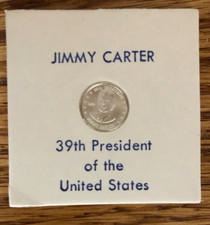 Jimmy Carter 10mm Sterling Silver 39th President Franklin Mint Coin Mint