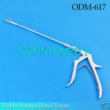 Tischler Rotating Biopsy Forceps 3x7mm Bite 10in Shaft With Pistol Grip Handle