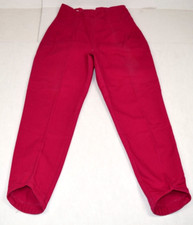 Vintage Pants Paris Blues Size S/M80s Hot Pink Ultra High Waist Tapered Capri