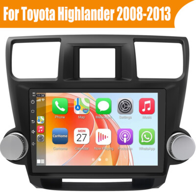 Apple Carplay For Toyota Highlander 2008-2012 Bluetooth Radio WIFI Backup Camera
