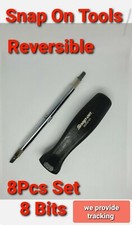 Snap On Tools Reversible Screwdriver 8 Pcs Set 8 Bits Torx Flat Philips Sddd101