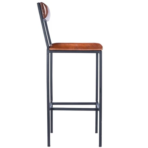 Butler Specialty Lazarus Leather & Metal Bar Stool In Brown - Picture 7 of 10
