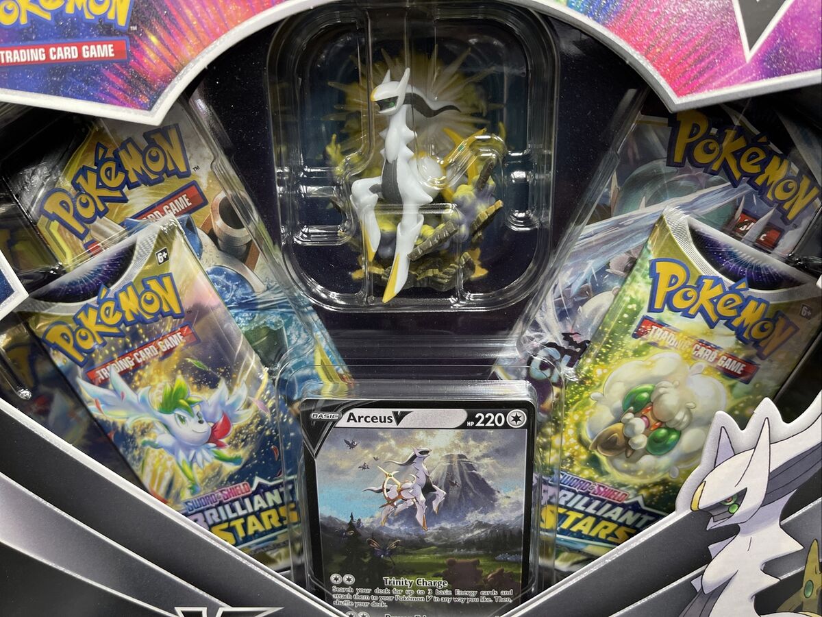 Pokémon TCG Sword & Shield Arceus V Figure Collection Box 4x Lot - US