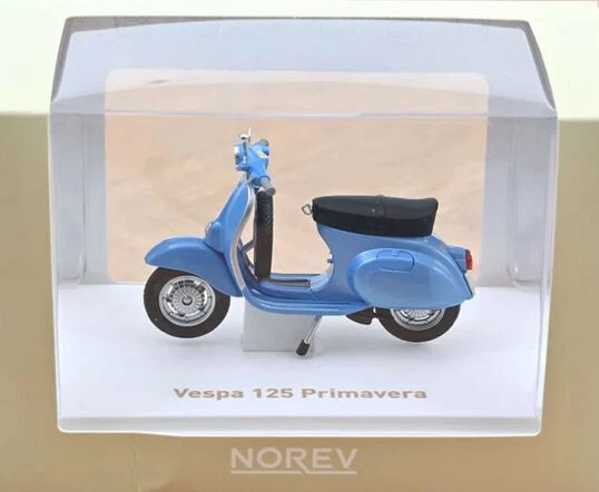 VESPA 125 PRIMAVERA 1968 MET.BLUE 1:18 NOREV 182100 - Immagine 2 di 2