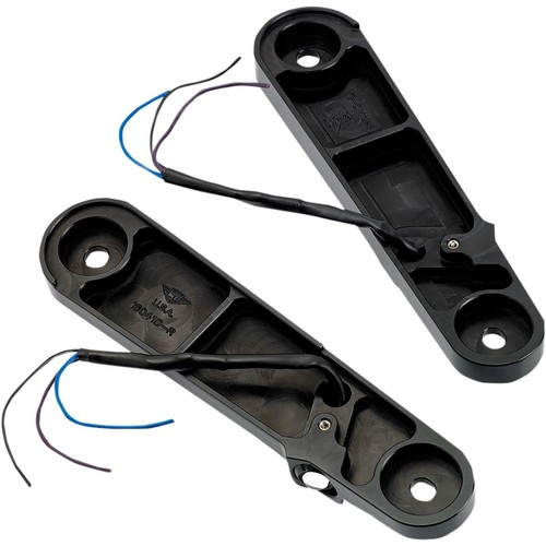 Joker Machine Streamliner Turn Signals - Smooth - Black 05-211-1
