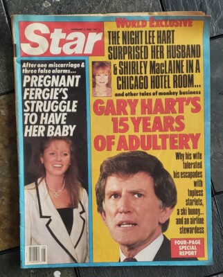 Star Tabloid Feb 2, 1988 Fergie's Pregnant Gary Hart's Adultery Shirley MacLaine