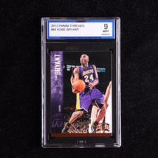 Kobe Bryant 2012-13 Panini Threads #64 ISA 9 Mint Lakers Basketball Card 🔥MAMBA